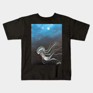 Jellyfish in the Deep Blue Sea Kids T-Shirt